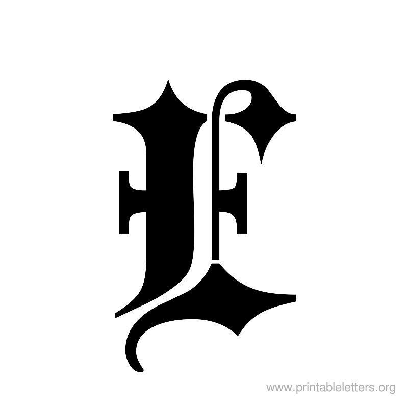 Готическая буква е