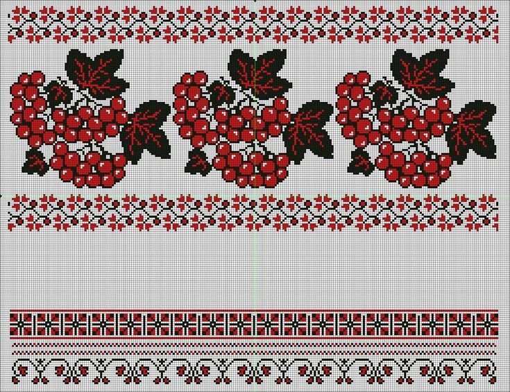 Рушник "Калина и дуб"