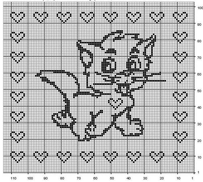 Монохромная вышивка детская