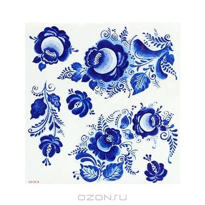 Орнаментная роспись Гжель