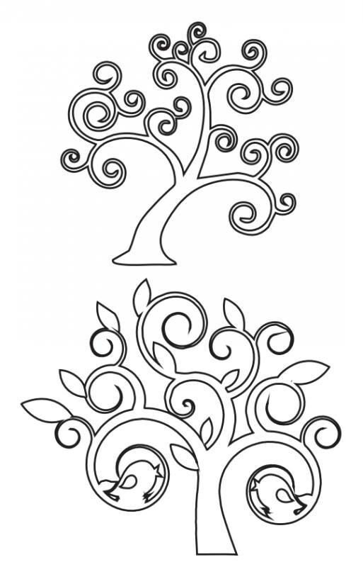 Дерево с завитушками