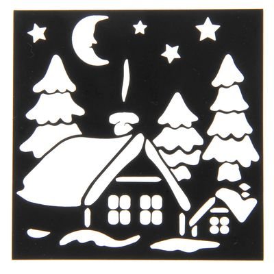 Новогоднее украшения на окна