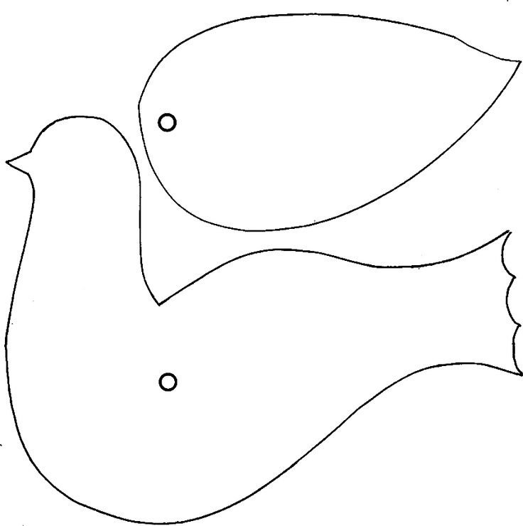 Поделка голубь из бумаги для детей