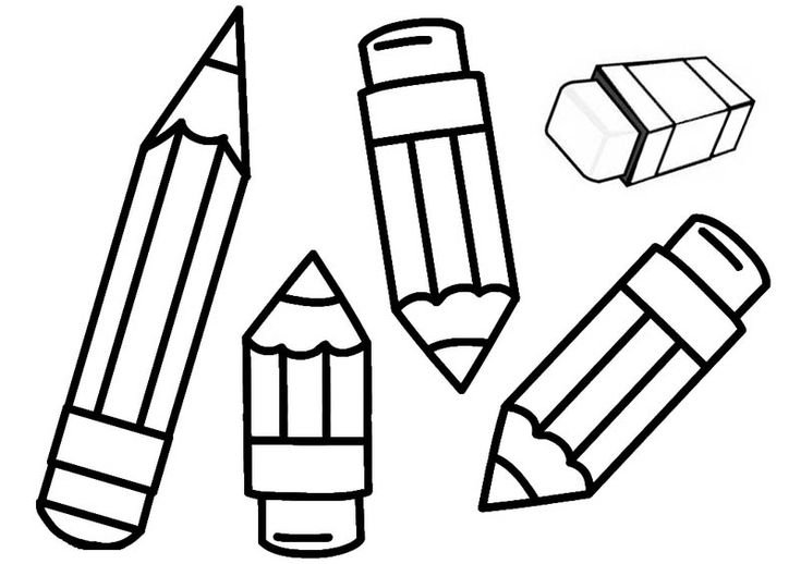 Карандаш раскраска для малышей