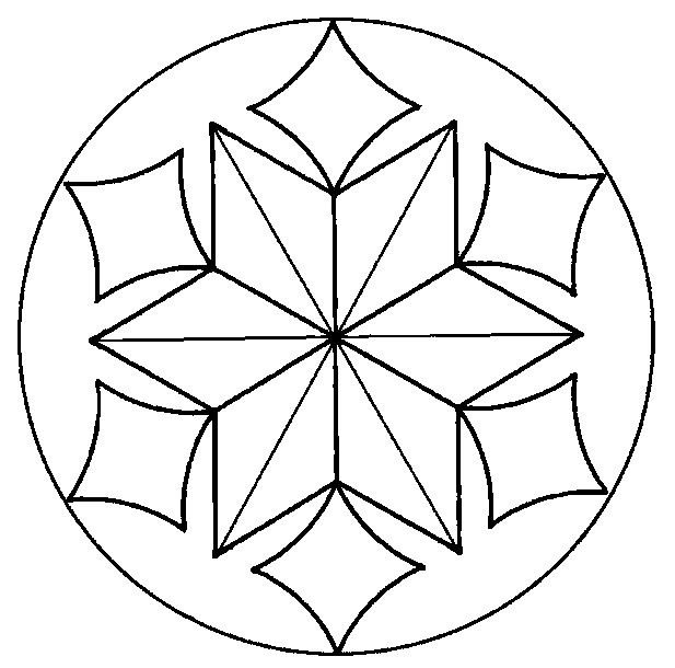 Витражи на окна снежинки