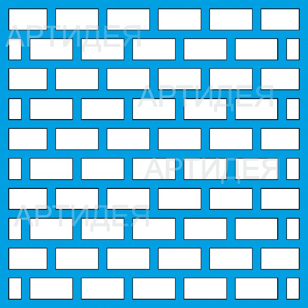 Трафарет кирпич