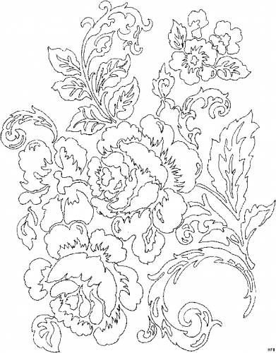 Цветы трафарет для рисования