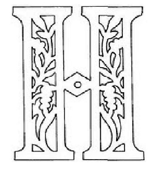 Резные буквы из бумаги