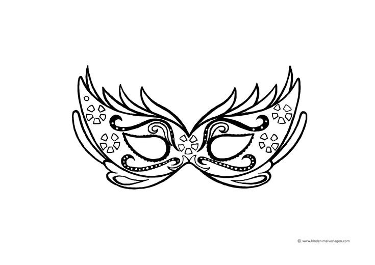 Эскиз маски карнавальной