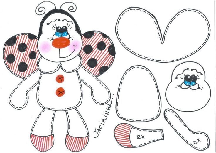 Игрушки из фетра выкройки