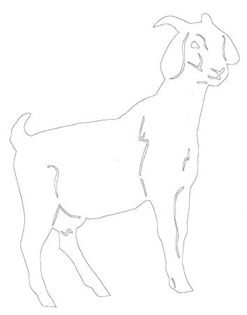 Вытынанка коза