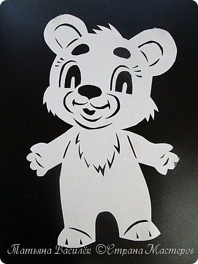 Вытынанки на окна зверюшки