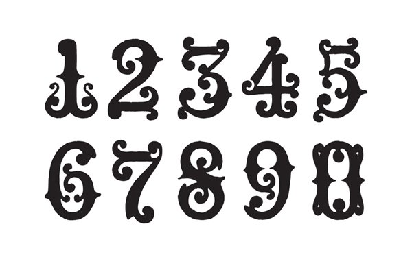 Красивые цифры для оформления