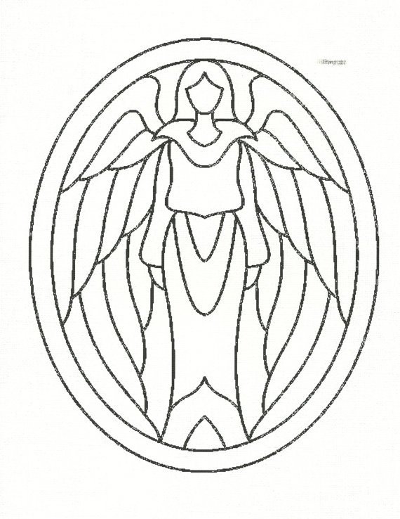 Витраж раскраска