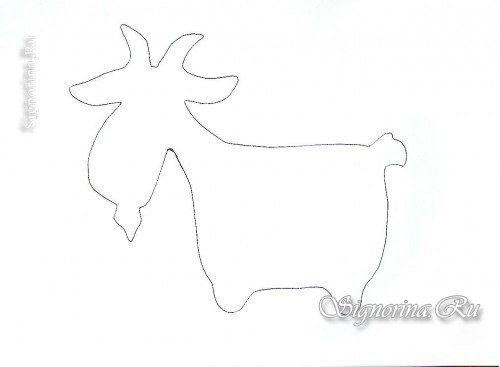 Коза из фетра выкройка