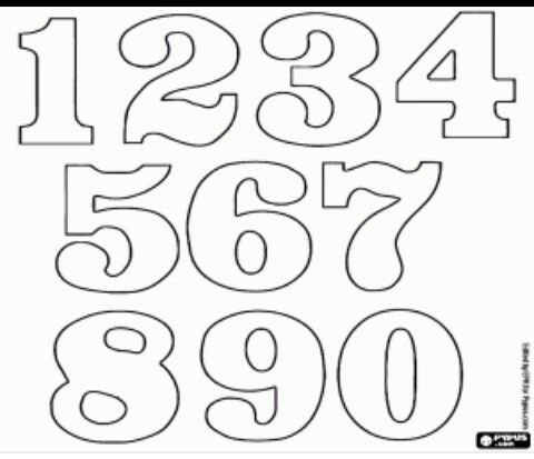 Трафарет "цифры"