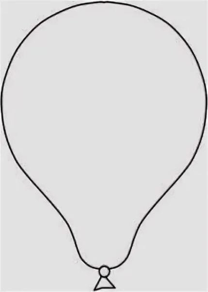 Шарик воздушный трафарет