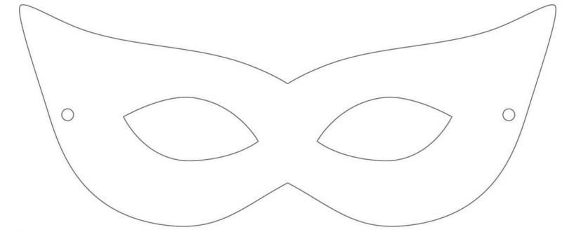 Трафарет маски для лица