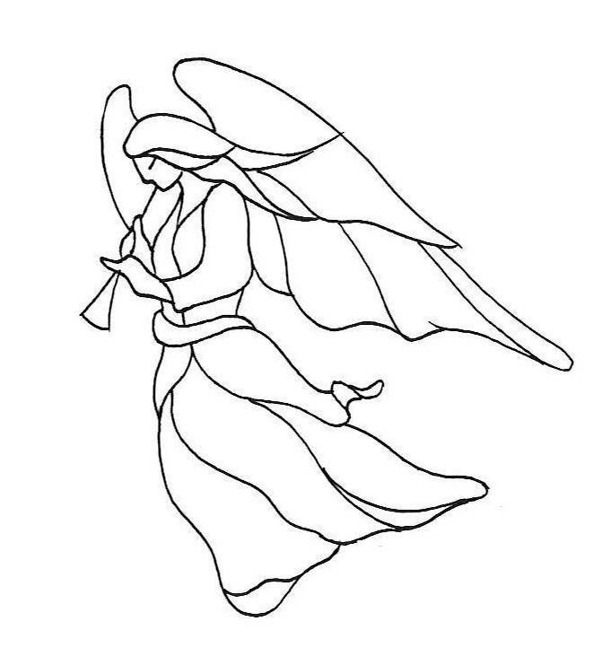 Витраж шаблон