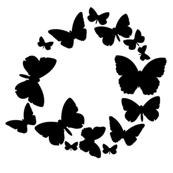 Трафареты бабочки