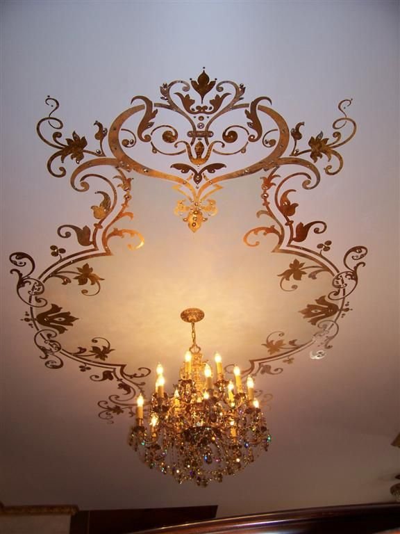 Трафареты для потолка