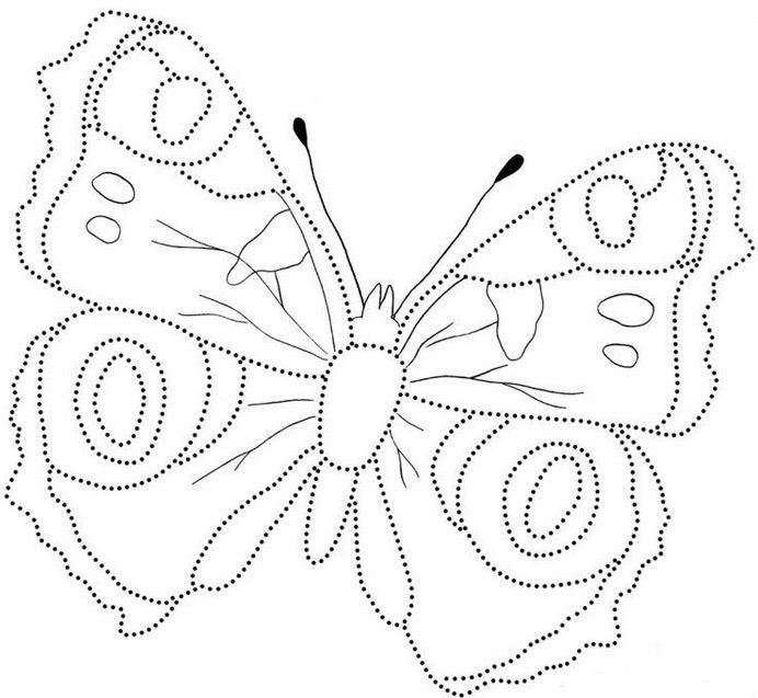Бабочка павлиний глаз раскраска