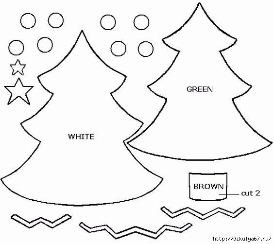 Игрушки из фетра на елку своими руками с выкройками
