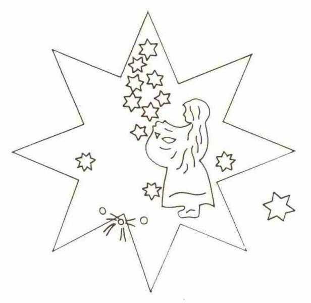 Рождественская звезда шаблоны для вырезания