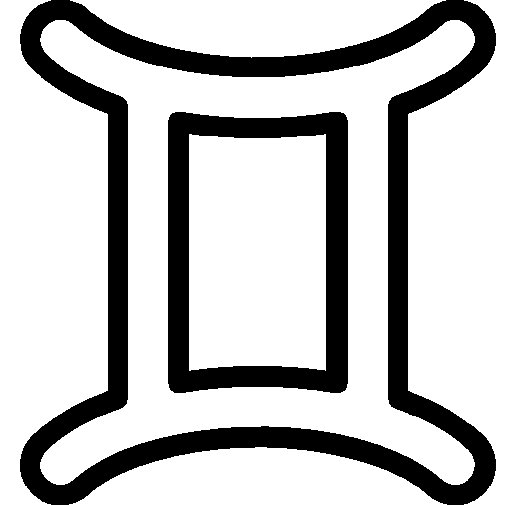 Близнецы Зодиак вектор