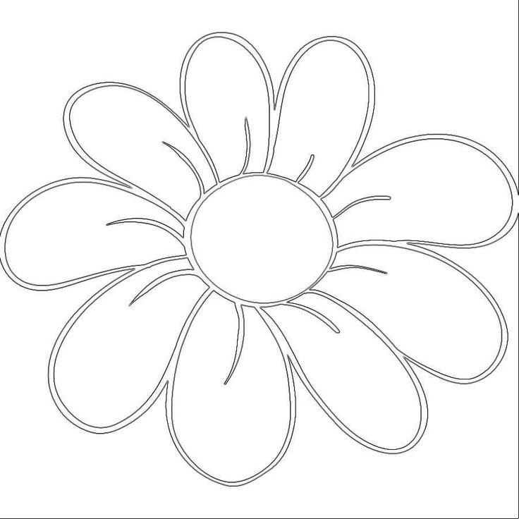 Ромашка трафарет