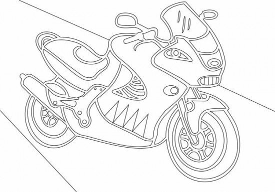 Раскраски для мальчиков мотоциклы