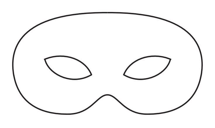 Маска трафарет для детей