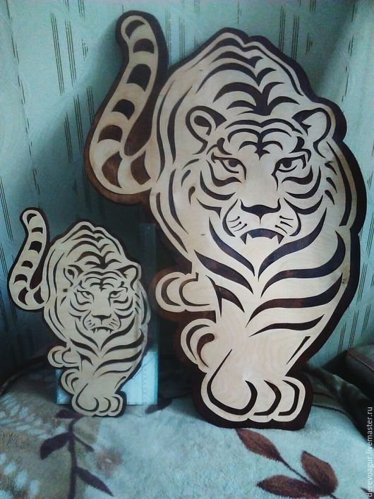 Тигр из фанеры
