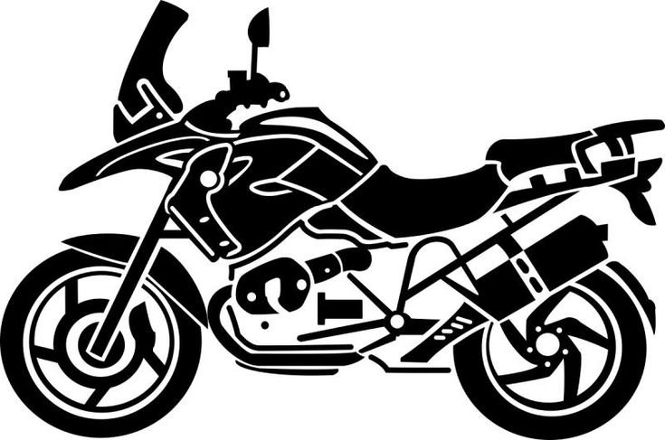 Трафарет мотоцикла