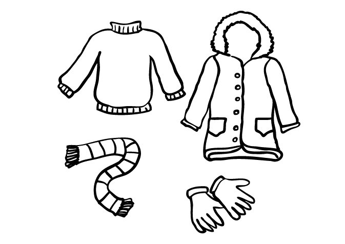 Раскраска одежда
