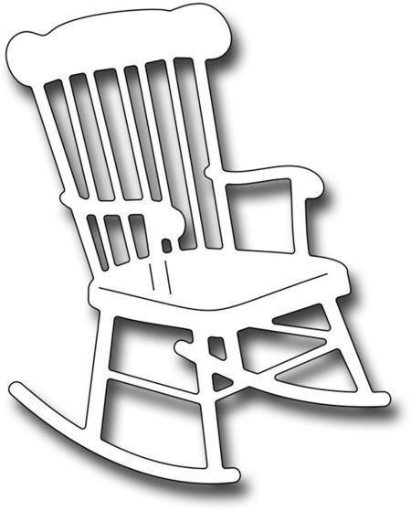 Кресло качалка трафарет