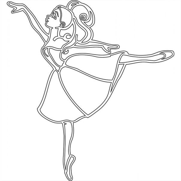 Раскраска "балерины"