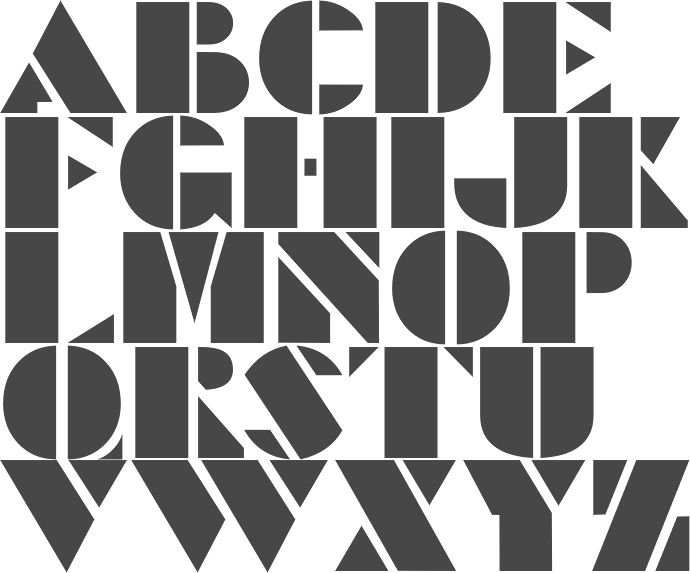 Трафаретный шрифт