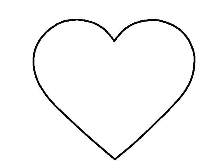Сердечко контур
