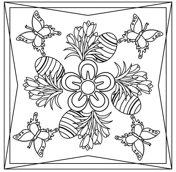 Орнамент раскраска для детей