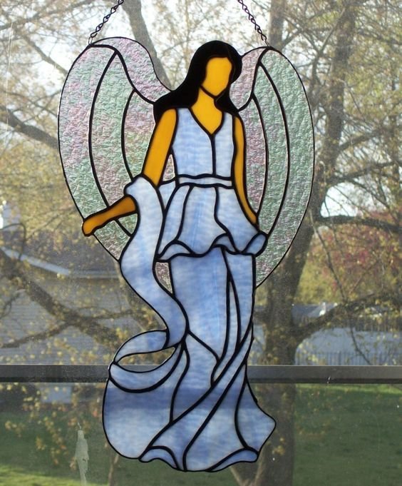 Ангел витраж Тиффани