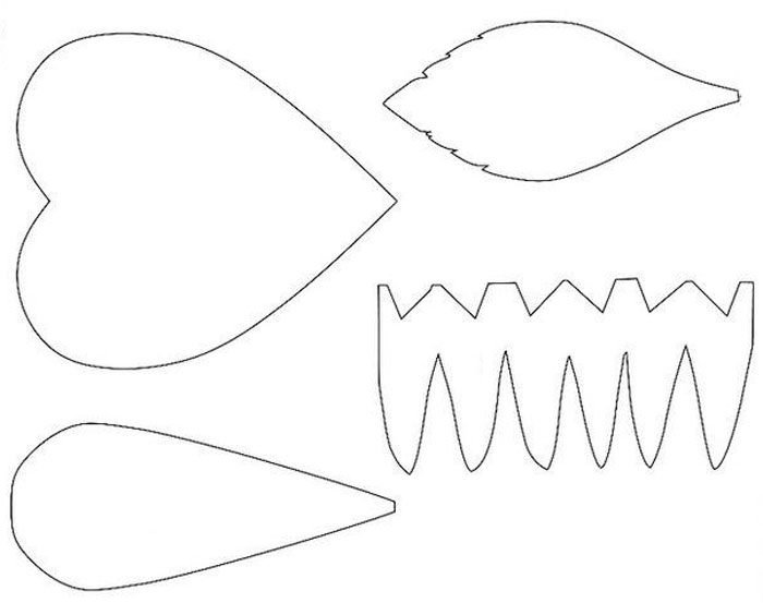 Трафарет лепестков