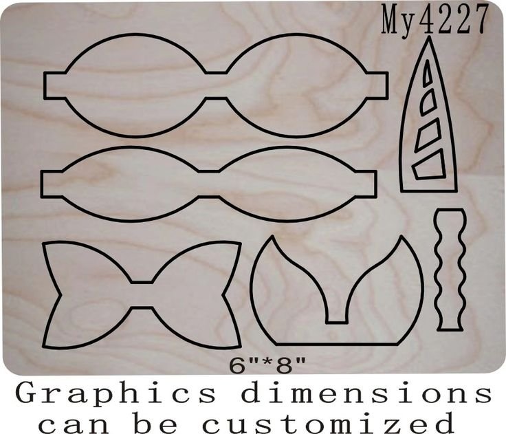 Трафареты для бантов из фоамирана