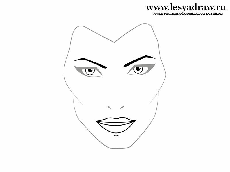 Лицо снежной королевы рисунок