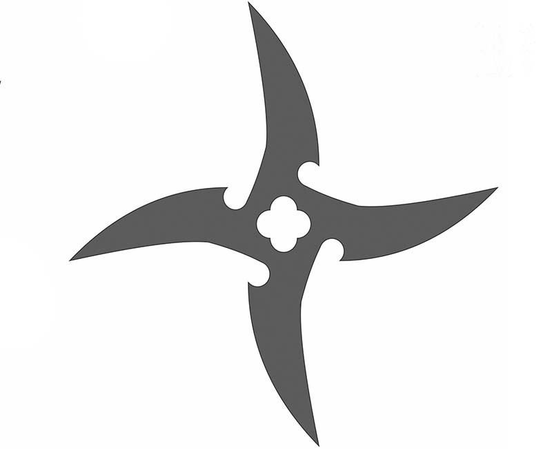 Чертеж сюрикена