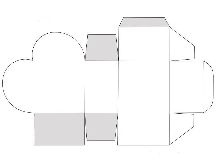 Развертка подарочной коробки