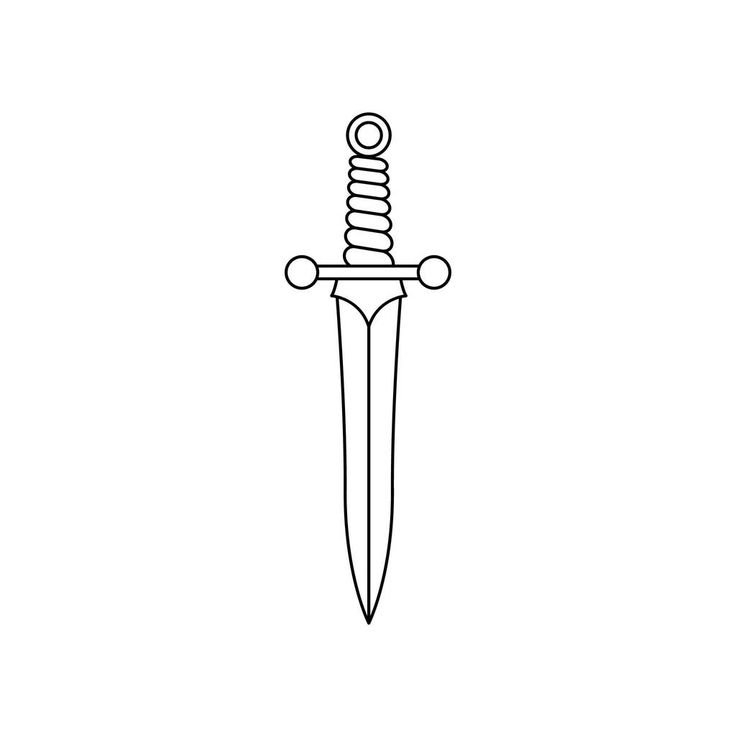 Кинжал эскиз