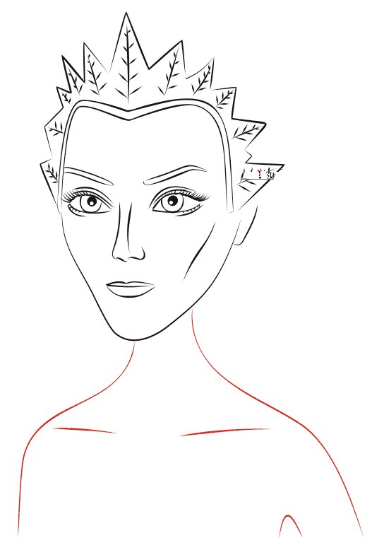Снежная Королева карандашом