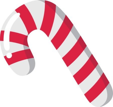 Карамельная трость трафарет