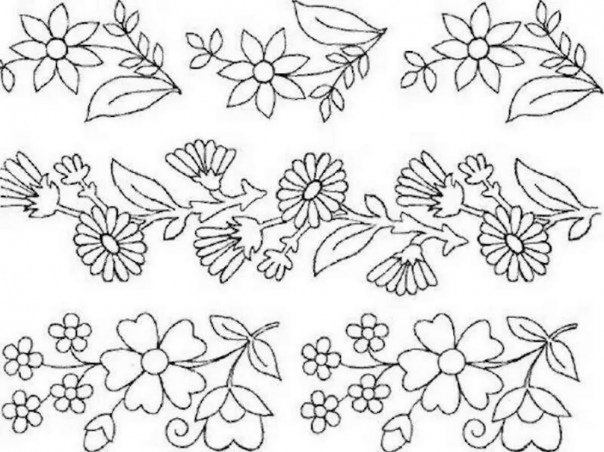 Растительныцорнамент в полосе